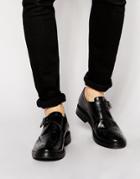 Base London Farleigh Leather Monk Shoes - Black