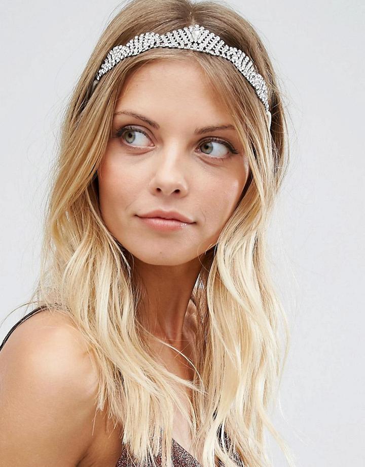 Asos Winter Jewel Headband - Clear