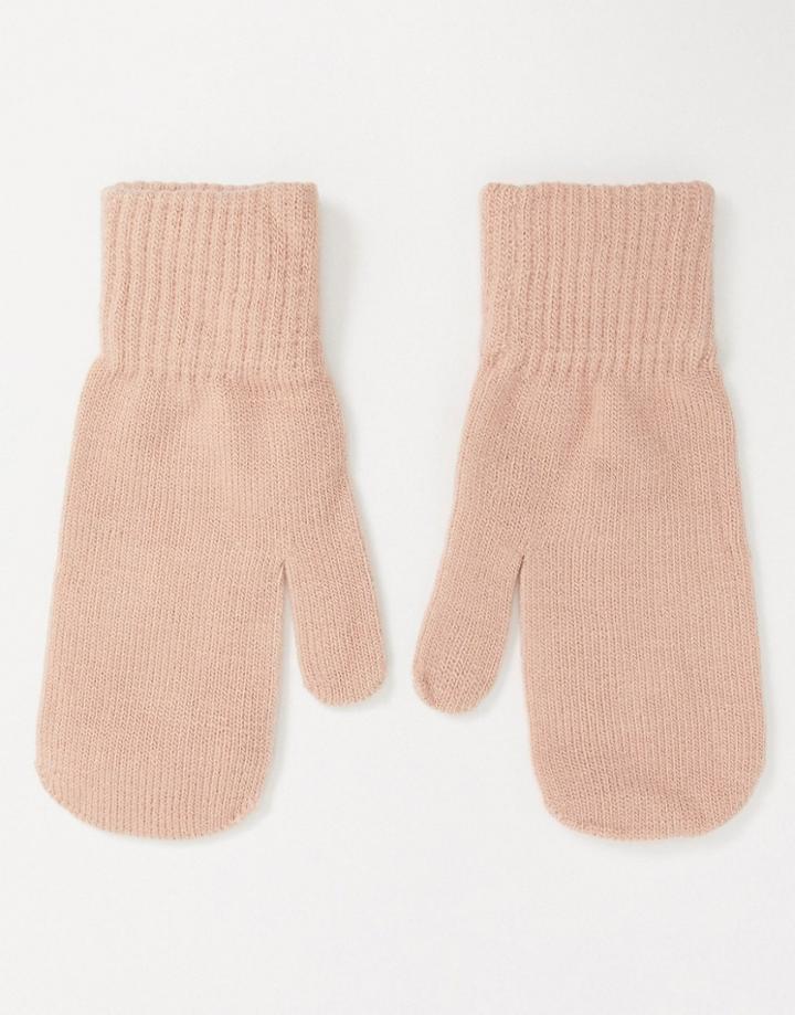 Svnx Knitted Mittens In Pink