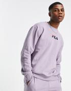 Fila Sweatshirt With Logo In Purple-white