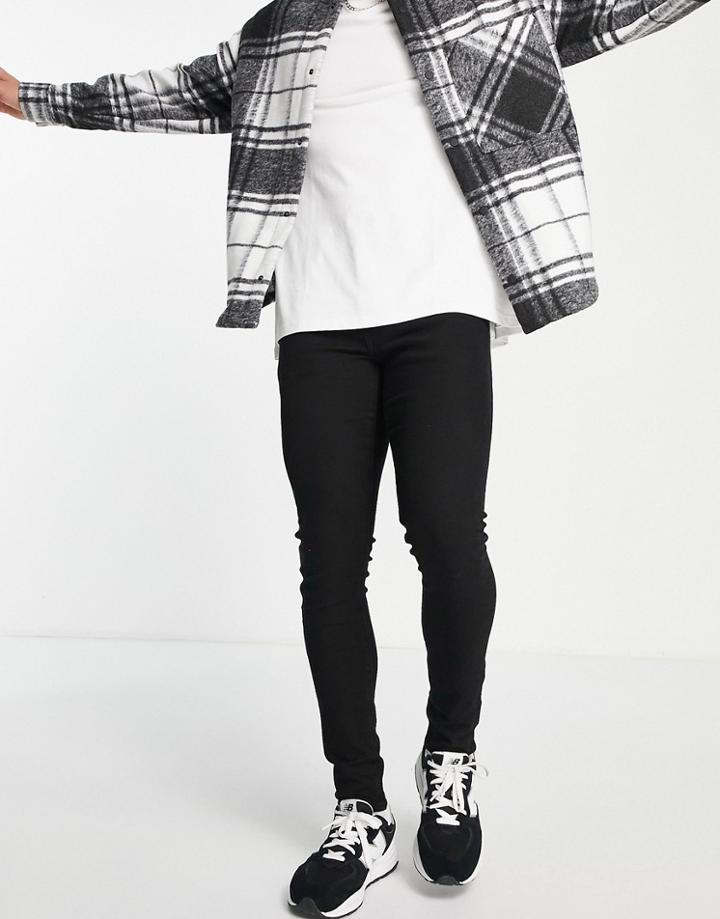 Levi's Skinny Tapered Jeans In Black