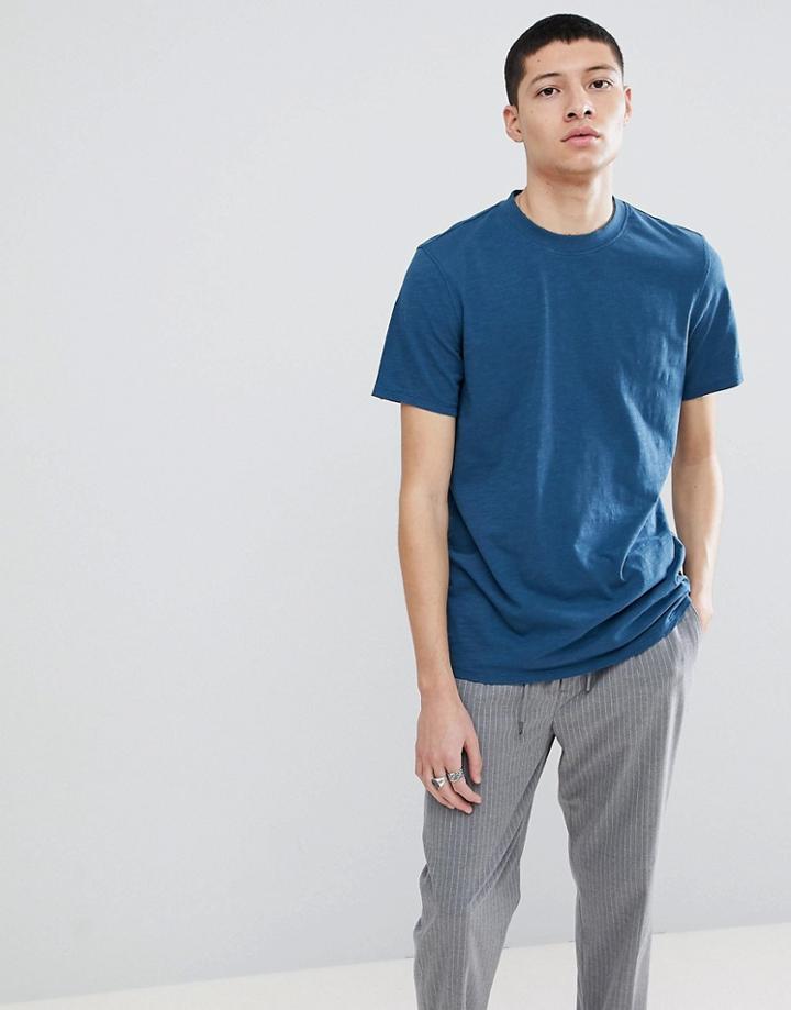 Weekday Bob Broken T-shirt - Blue