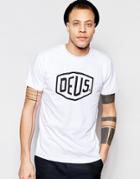 Deus Ex Machina T-shirt With Shield Logo - White