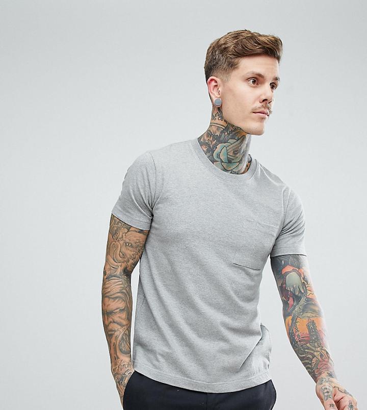 Nudie Jeans Co Kurt Worker T-shirt Gray Melange - Gray