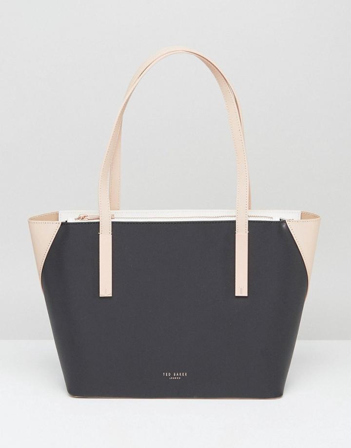 Ted Baker Judy Color Block Small Shopper - Black