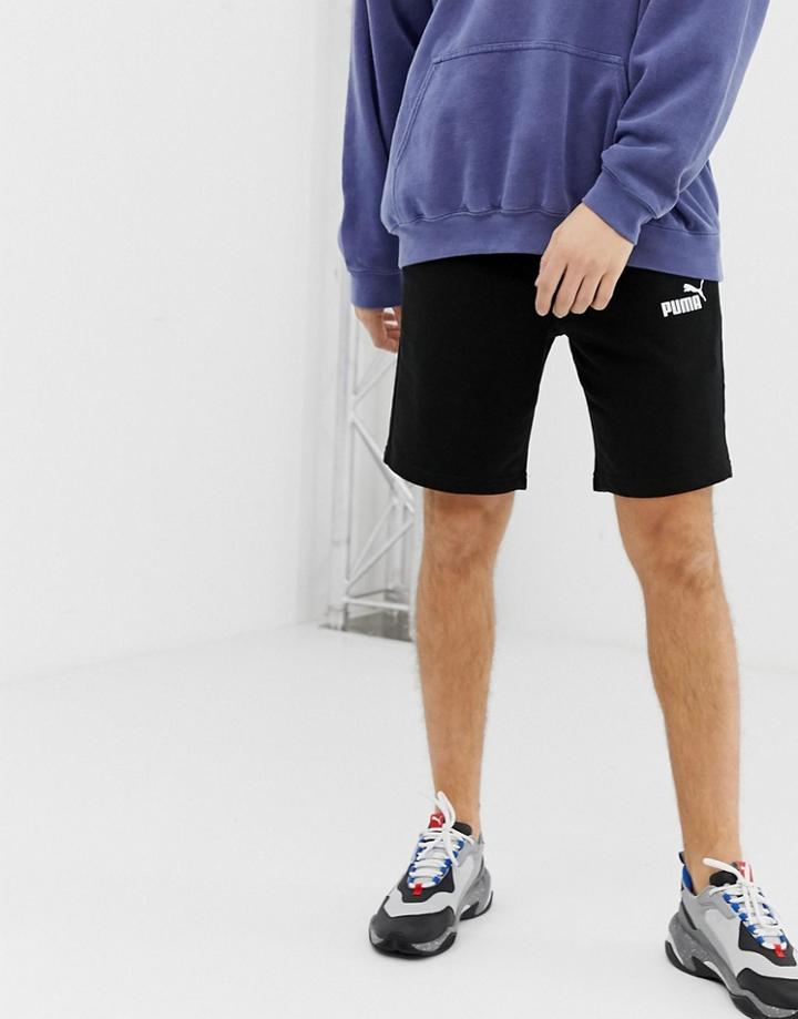 Puma Essentials Logo Shorts In Black
