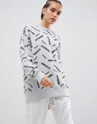 Ivy Park Scatter Logo Sweatshirt In Gray - Gray