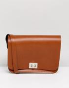 Leather Satchel Company Medium Pixie Crossbody Bag - Tan