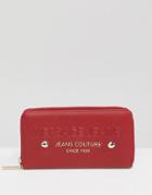 Versace Jeans Zip Around Wallet - Red