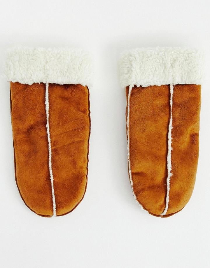 B.young Mitten Gloves - Beige