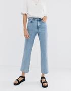 Weekday Voyage Straight Leg Jeans In Light Blue - Blue