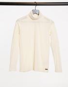 Protest Jules Powerstretch Base Layer Top In Beige-white