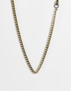 Icon Brand Stainless Steel Mariner Figaro Necklace In Gold