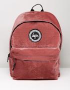 Hype Backpack In Red Velour - Red
