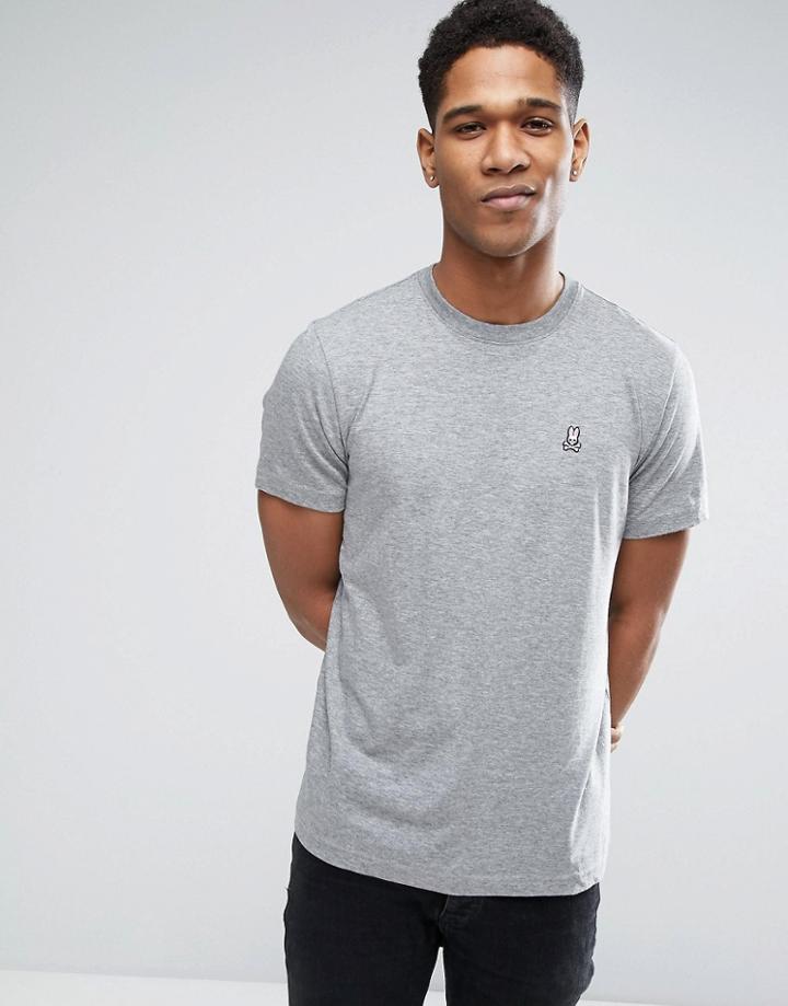 Psycho Bunny Crew Neck Marl T-shirt - Gray