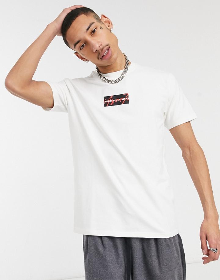 Il Sarto Box Script T-shirt In White