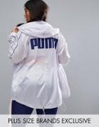 Puma Exclusive To Asos Plus Windbreaker Jacket - Purple