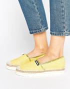 Love Moschino Glitter Espadrille - Yellow