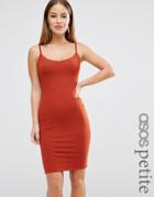 Asos Petite Midi Cami Bodycon Dress - Red