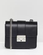 Bershka Chain Strap Mini Satchel Bag In Black - Black