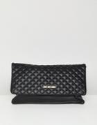 Love Moschino Quilted Logo Chain Bag - Black