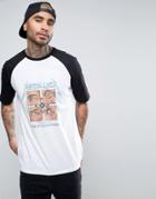 Asos Metallica Band Raglan T-shirt - White
