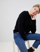 Jdy Shine Chenille Supersoft Sweater - Black