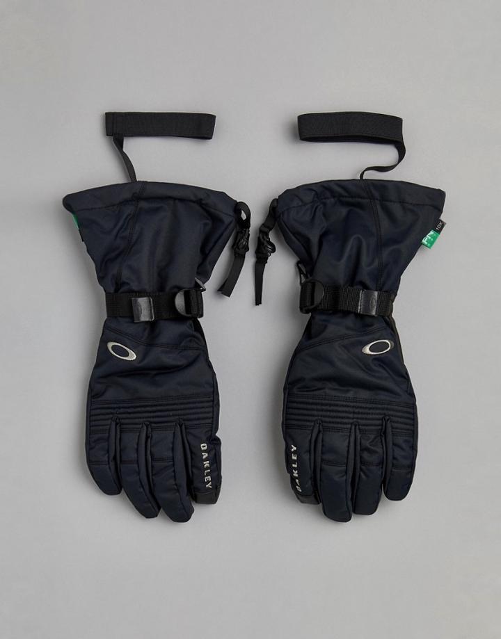 Oakley Snow Roundhouse Ski Gloves Etip 10k Waterproof In Black - Black