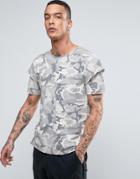 Criminal Damage Cut T-shirt - Gray