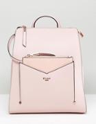 Dune Backpack In Dusty Pink With Detachable Front Purse - Pink