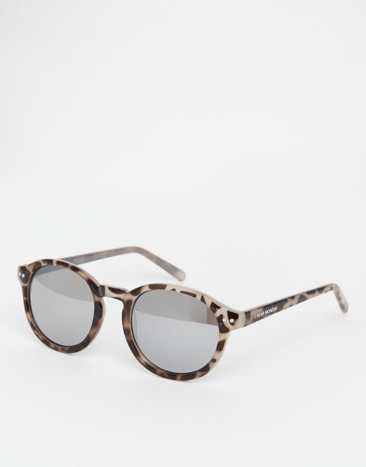 Cheap Monday Circle Sunglasses - Sand Tort