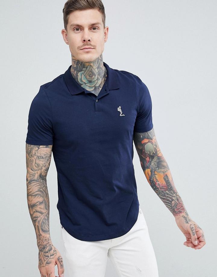 Religion Polo Shirt In Navy - Navy