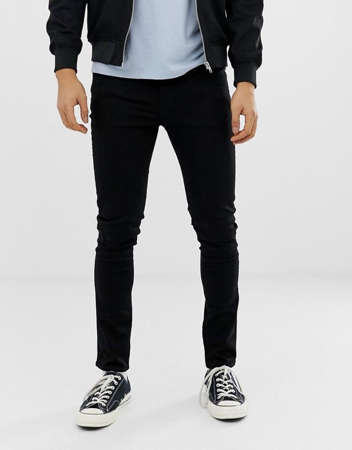 Ps Paul Smith Stay Black Reflex Stretch Skinny Jeans In Black