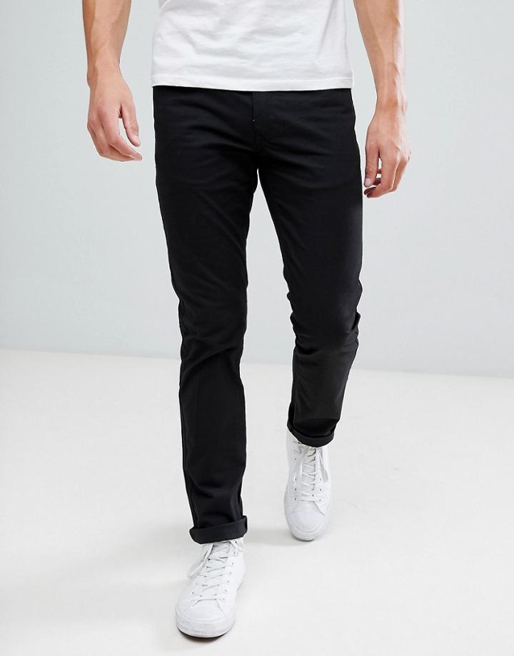 Common People 5 Pocket Chinos - Black