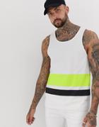 Another Influence Double Stripe Tank-yellow