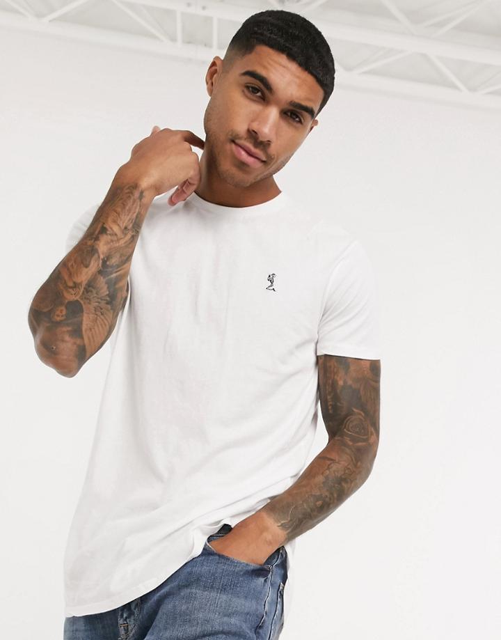 Religion Organic Longline Logo T-shirt In White