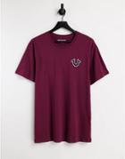 True Religion Buddha Logo Crew Neck T-shirt-red
