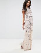 Needle & Thread Posy Embroidered Gown - Pink
