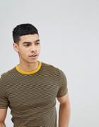 G-star Micro Stripe Logo T-shirt - Yellow