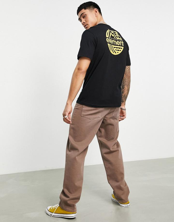 Element Burkett T-shirt In Black