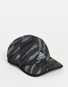 Adidas Running Superlite Printed Cap In Black