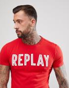 Replay Bold Logo T-shirt - Red