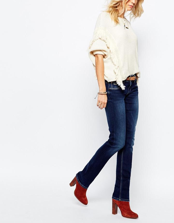 Pepe Jeans Saturn Straight Leg Jean - Blue
