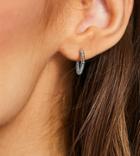 Asos Design Sterling Silver Hoop Earrings In Coil Design