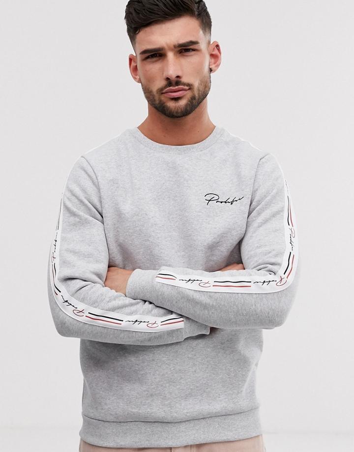 River Island Sweatshirt With Prolific Logo In Gray