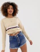 Hollister Long Sleeve T-shirt-tan