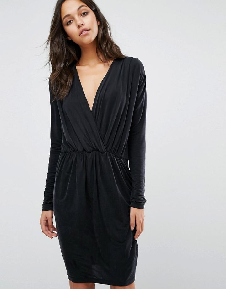 Samsoe & Samsoe V Neck Dress - Black