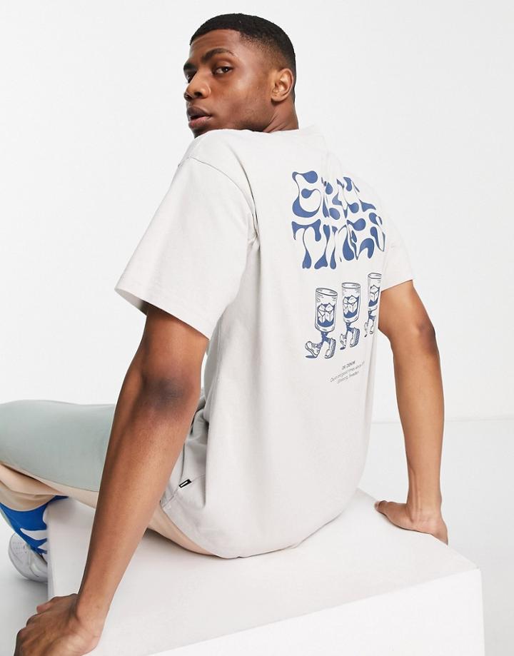 Dr Denim Back Print T-shirt In White