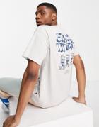 Dr Denim Back Print T-shirt In White