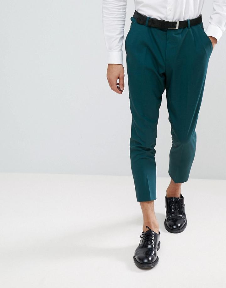 Noose & Monkey Tapered Cropped Pants - Green